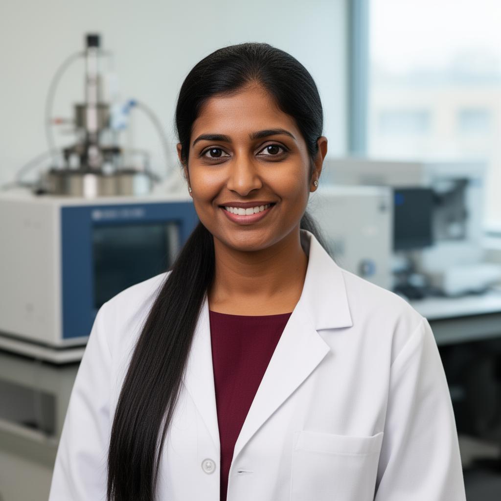Portrait of Dr. Priya Nair, PhD, Director of Mass Spectrometry at CertikLabs