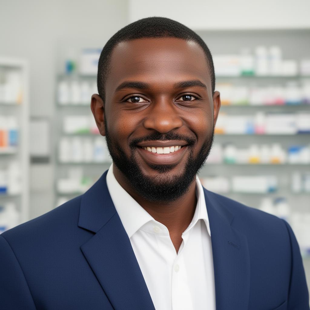 Portrait of Dr. Samuel Okafor, PharmD, RPh, Quality Assurance Officer at CertikLabs